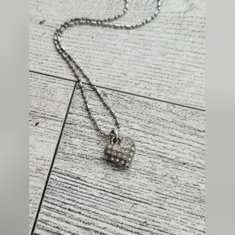 🌕 CLEARANCE BRIGHTON Double-sided Crystal Necklace PRICE REFLECTS CONDITION - Picture 2 of 5